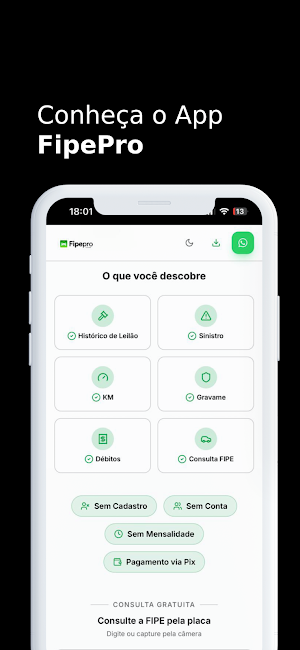Fipe Pro: Placa, Fipe e Leilão Screenshot 2