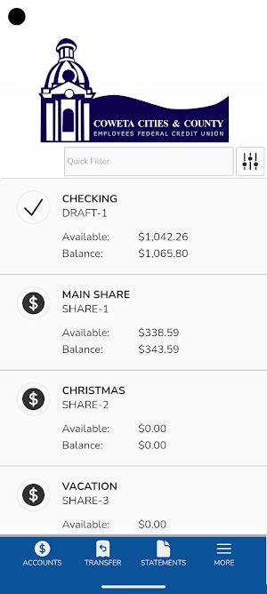 Coweta CCEFCU Screenshot 2