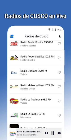 Radios de Cusco en Vivo Screenshot 2