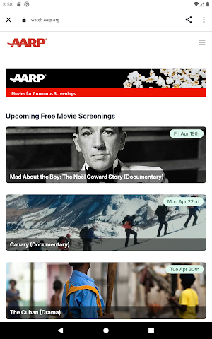 AARP Streams Screenshot 3