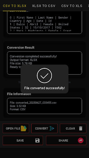 CSV/Excel Converter Screenshot 3