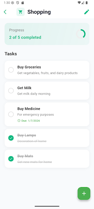 Todo List — Task Manager ✓ Screenshot 2