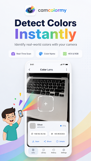 Color Detector & Picker Camera Screenshot 0
