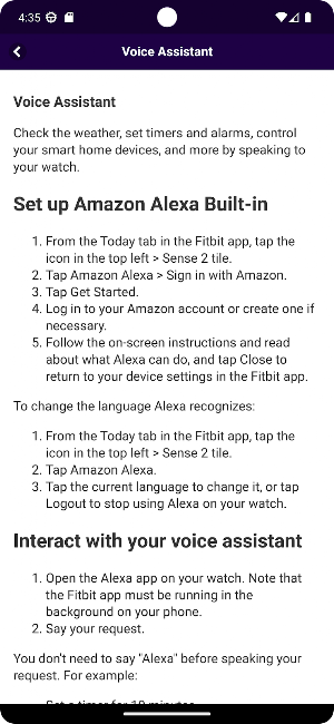 User Guide for Sense 2 Watch Screenshot 2