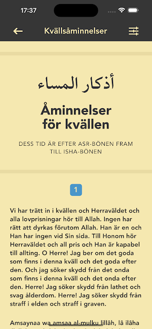 Morgon- & kvällsåminnelser Screenshot 1