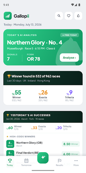 Gallopii: Horse Racing AI Tips Screenshot 0