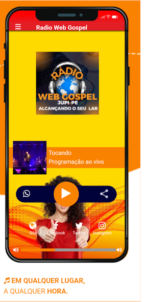 Radio Web Gospel Jupi-Pe Screenshot 2
