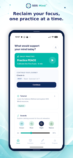 SOS Mind: Focus & Calm Screenshot 0