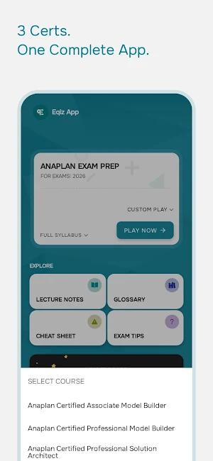 Anaplan Model Exam Prep (+AI) Screenshot 1