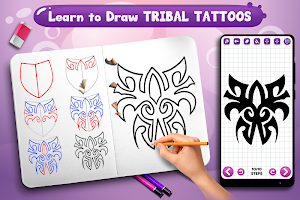Learn to Draw Tribal Tattoos Screenshot 0