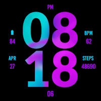 Purple Blue Watch Face
