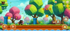 Zup-Zania: Crazy Ninja Cat Screenshot 0