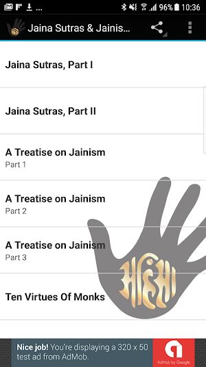 Jaina Sutras & Jainism Texts Screenshot 0