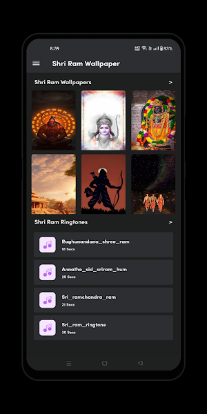 Shri Ram Wallpaper & Ringtones Screenshot 0