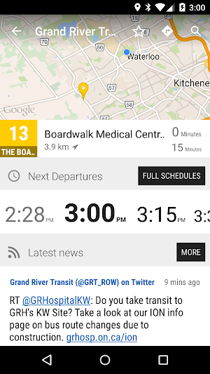 Waterloo GRT Bus - MonTransit Screenshot 1