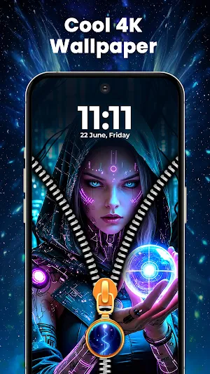 Zipper Lock Wallpaper HD Screenshot 2
