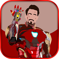 Iron Superhero Man Stickers