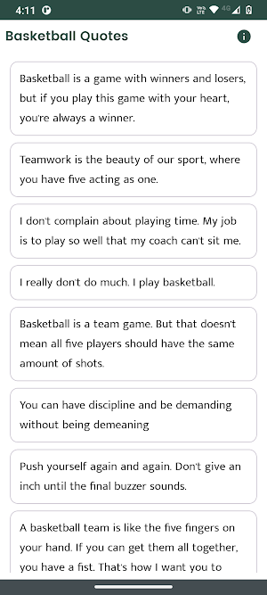 Basketball Quotes and Sayings Screenshot 0