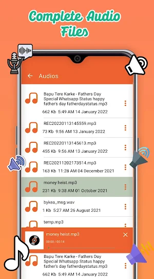 Recover Deleted Audio, Calls Screenshot 3