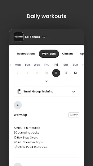 Sol Fitness Screenshot 3