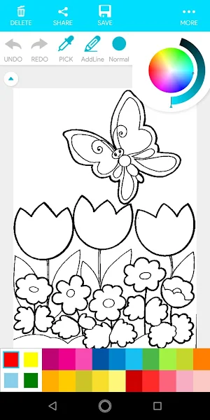 Coloring Flower Screenshot 0