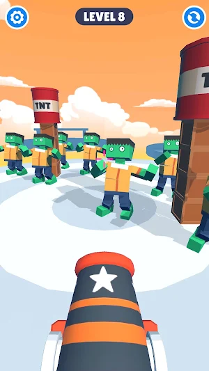 Funny Cannon Zombie 3D Screenshot 1
