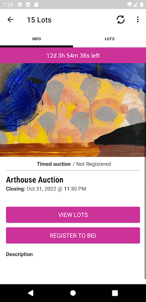 Outhouse Auctions Screenshot 1