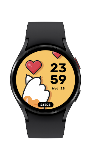 Cute Meow watch face Screenshot 0
