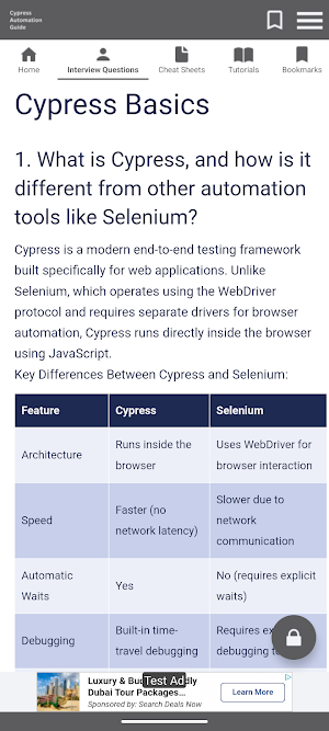Automation Guide Cypress Screenshot 1