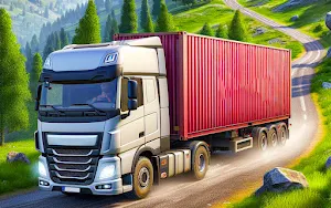 Hill cargo truck driving games Screenshot 2