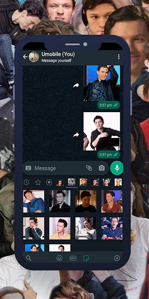 Tom Holland Animated Stickers Screenshot 2
