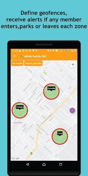 Family Locator GPS Tracker Child - Chat - ToDo 360 Screenshot 3