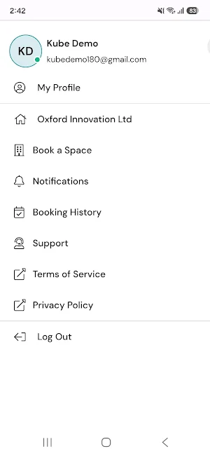 My Oxford Innovation Space Screenshot 1