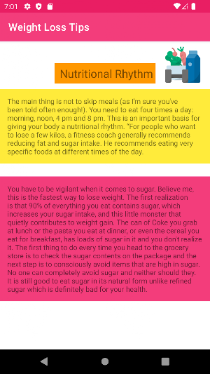 Weight Loss Tips Screenshot 2