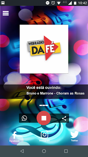 Web Rádio da Fé Screenshot 2