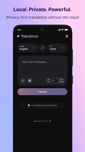 Translocal-Local AI Translator Screenshot 0
