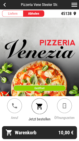 Pizzeria Venezia Steeler Str Screenshot 0