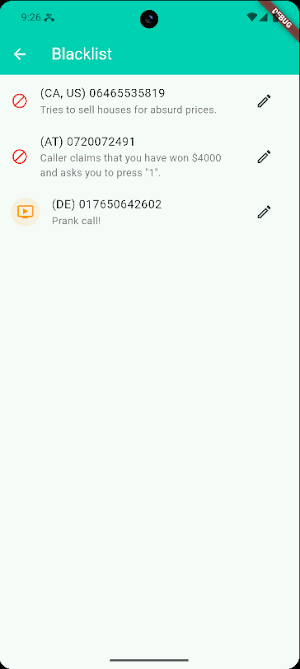 PhoneBlock Mobile open-source Screenshot 3