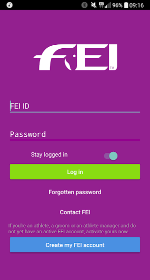 FEI Sport Manager Screenshot 0