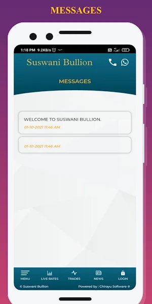 Suswani Bullion Screenshot 2