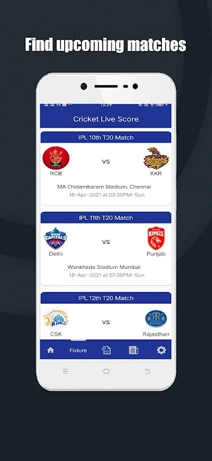 Cricket Live Score: Schedule & Screenshot 1