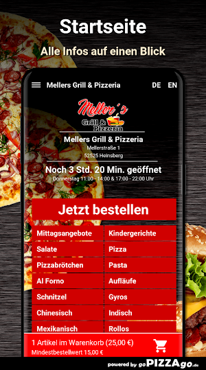 Mellers Grill - Pizzeria Heins Screenshot 1