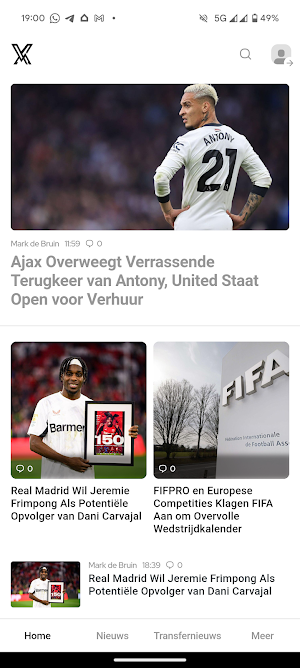 VoetbalX - 24/7 VoetbalNieuws Screenshot 0