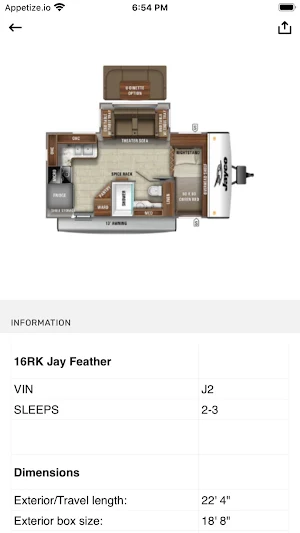 Jayco Sales Tool Kit Screenshot 2