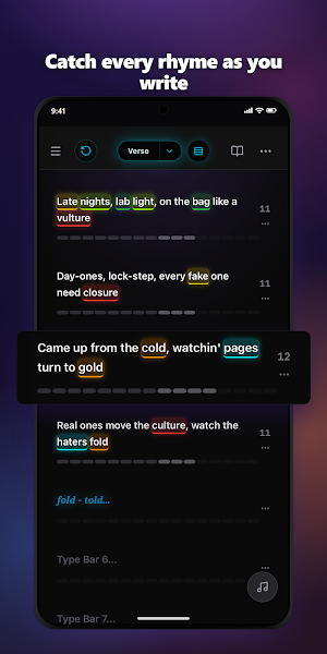 RhymeFlux: Rap Lyrics & Rhymes Screenshot 3