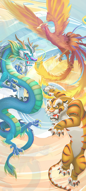 Dragon and Tiger-Wallpaper Screenshot 0