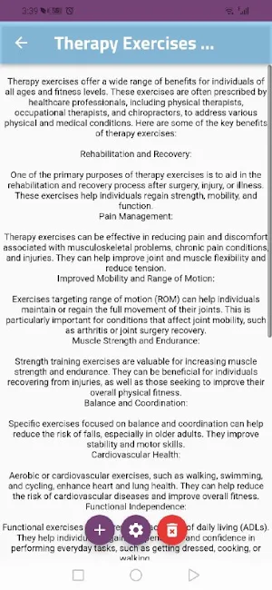 physical therapy exercises Screenshot 1