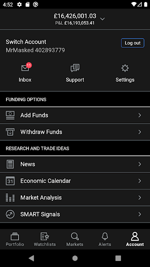 KQ Markets CFD Trading App Screenshot 0