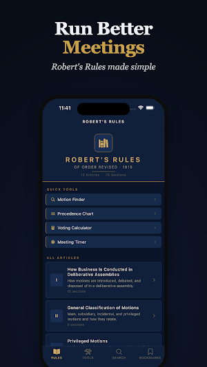Robert's Rules of Order Screenshot 0