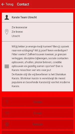 Karate team utrecht Screenshot 2